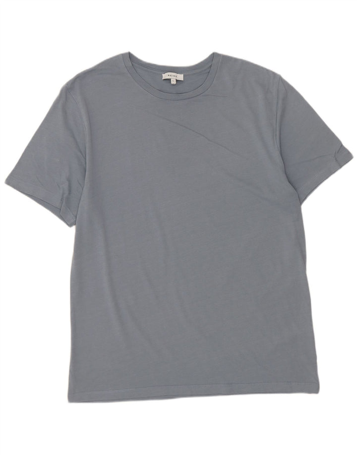 Reiss T-Shirt Homme Haut Large Bleu Coton