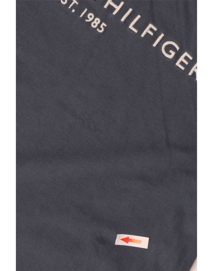 Tommy Hilfiger T-Shirt Graphique Homme Gris Moyen Coton