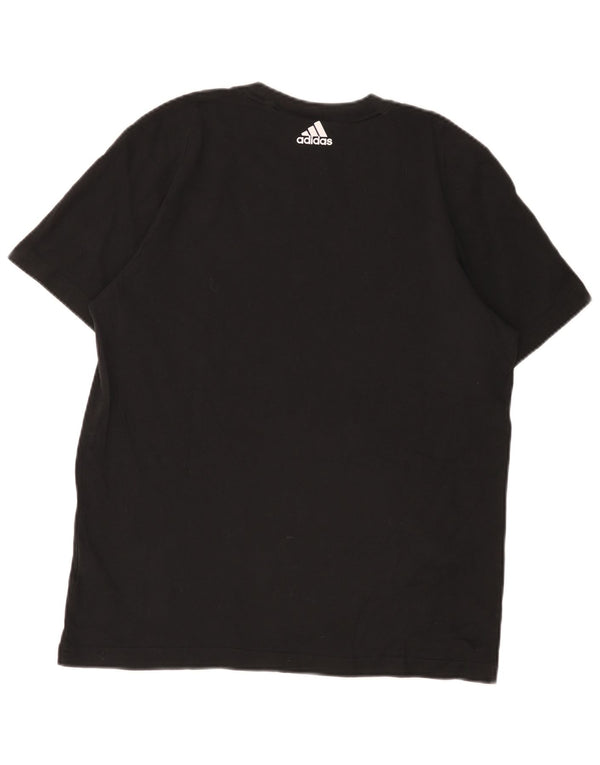 Adidas Mens Graphic T-Shirt Top Large Black Cotton
