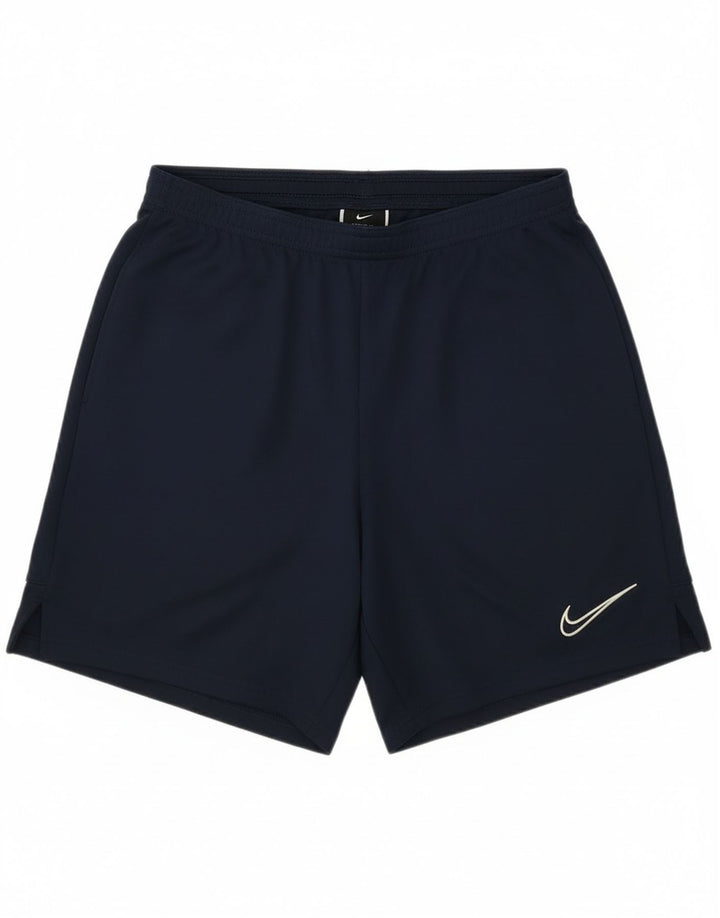 Short de sport Nike pour hommes, petit, bleu marine, en polyester