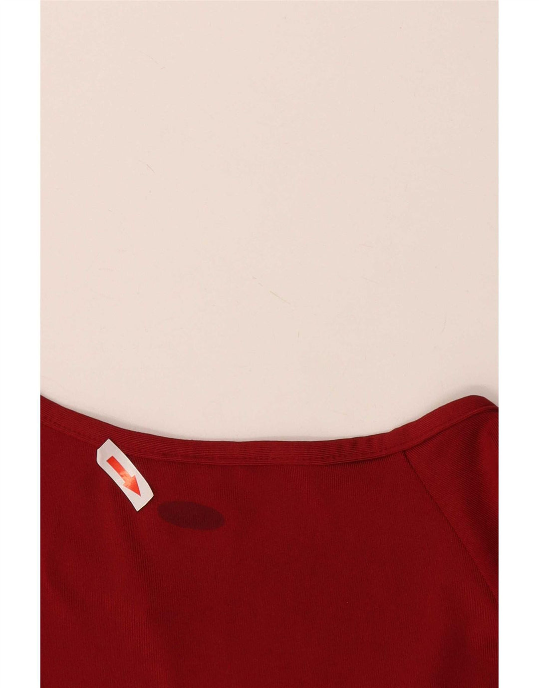 Adidas T-Shirt Femme Top UK 16 Large Rouge Polyamide
