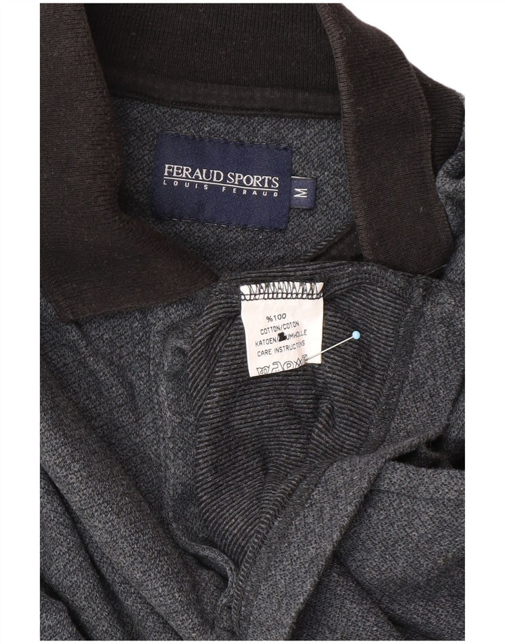 LOUIS FERAUD Polo Manches Longues Homme Gris Moyen Coton