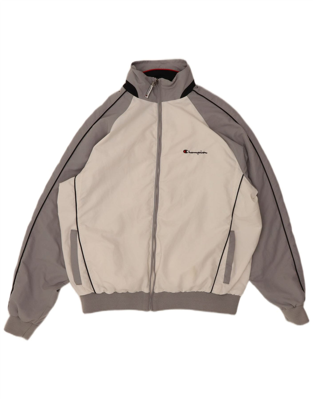 CHAMPION Veste de Survêtement Homme Grand Blanc Colorblock Polyester