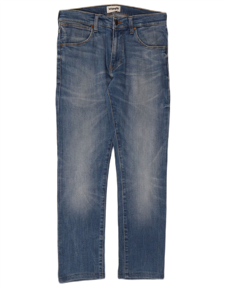 WRANGLER Jean Larston Slim Femme W30 L28 Bleu Coton