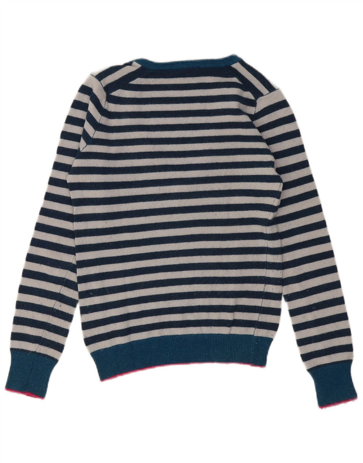 HARMONT & BLAINE Pull col en V pour femme UK 10 Petit Bleu marine