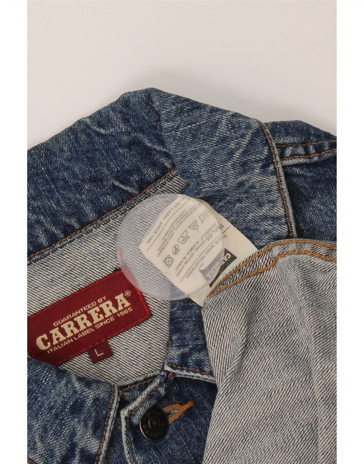 Carrera Veste en jean pour homme UK 40 Large Bleu Coton