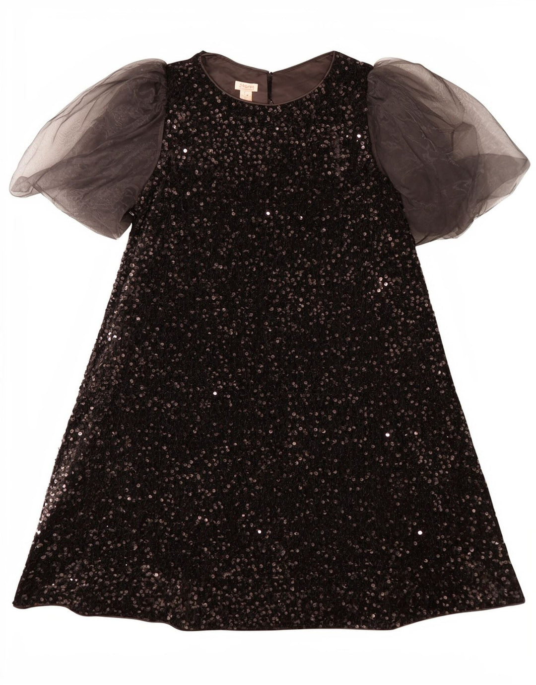 Monsoon Robe trapèze à paillettes pour fille 12-13 ans Noir Polyester