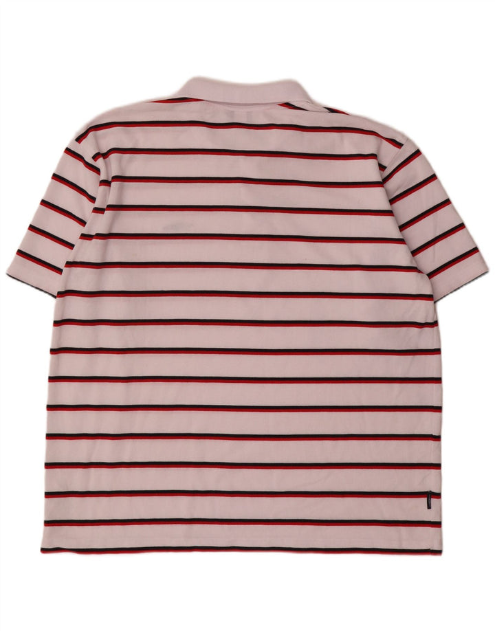 Umbro Polo Homme 2XL Blanc Rayé Polyester