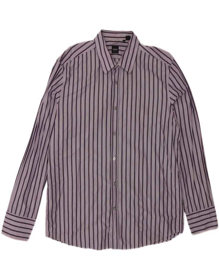 Hugo Boss Chemise Regular Fit XL Violet Rayé