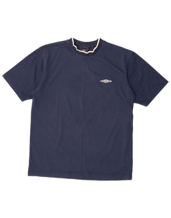 Umbro T-Shirt Homme Bleu Marine Moyen Polyester