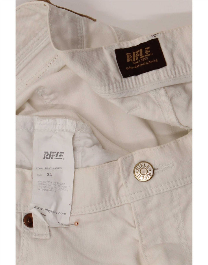 Rifle Jean droit homme W34 L32 coton blanc