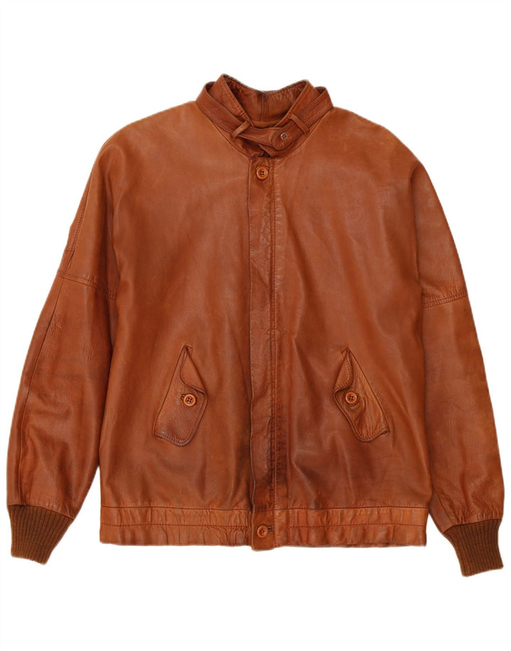veste en cuir homme vintage UK 38 Brun moyen