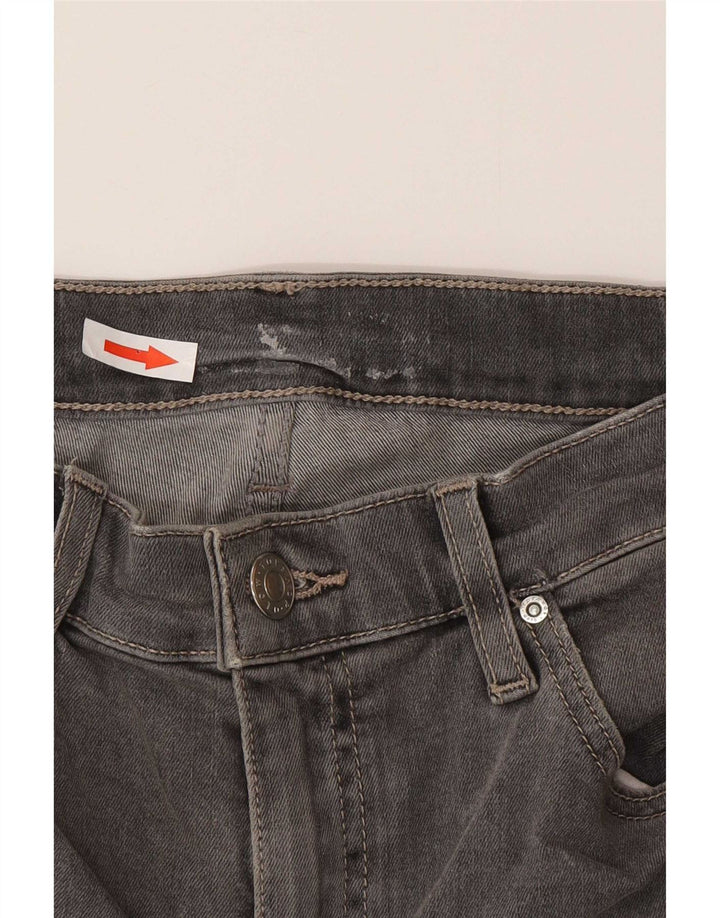 Topshop Jean slim effet vieilli W30 L26 en coton gris pour femme