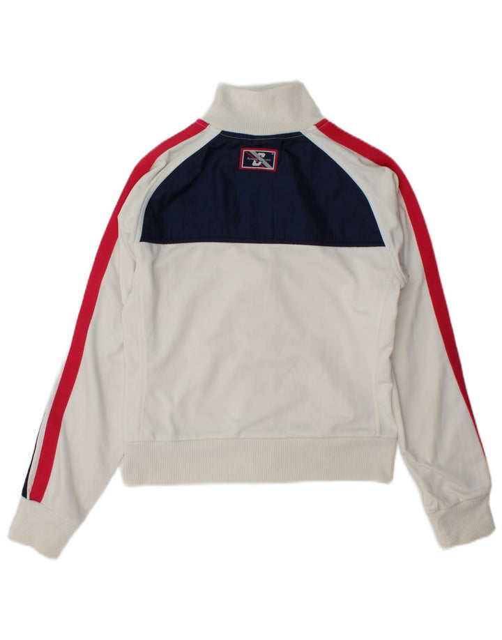 Nike Veste de survêtement graphique pour femme UK 8/10 Small Blanc Colourblock