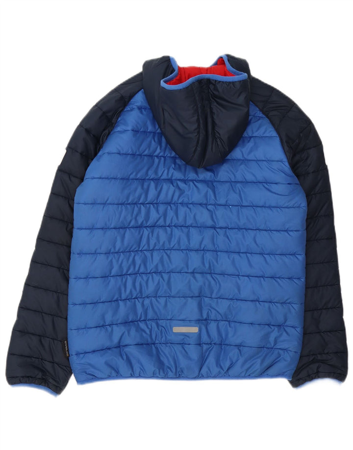 Jack Wolfskin Veste matelassée à capuche garçon 13-14 ans Bleu Polyester