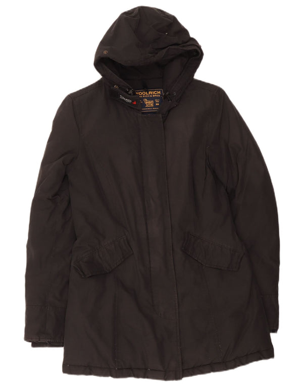 Woolrich Parka à capuche pour femme UK 6 XS Noir