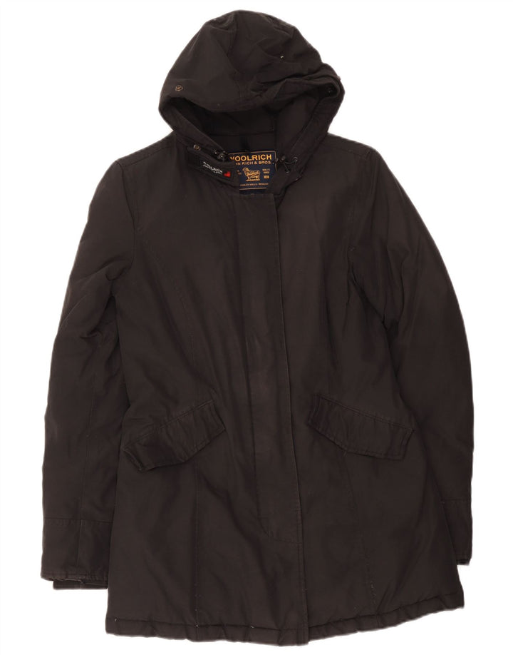 Woolrich Parka à capuche pour femme UK 6 XS Noir