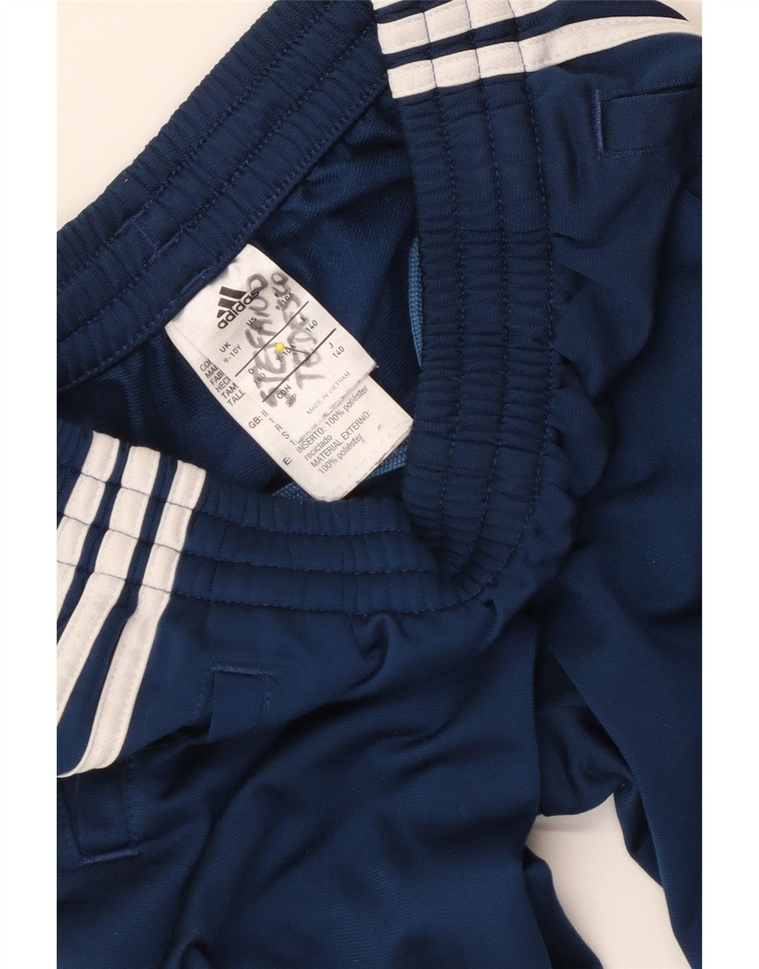 Adidas Pantalon de Survêtement Garçon Joggers 9-10 ans Bleu Marine Polyester