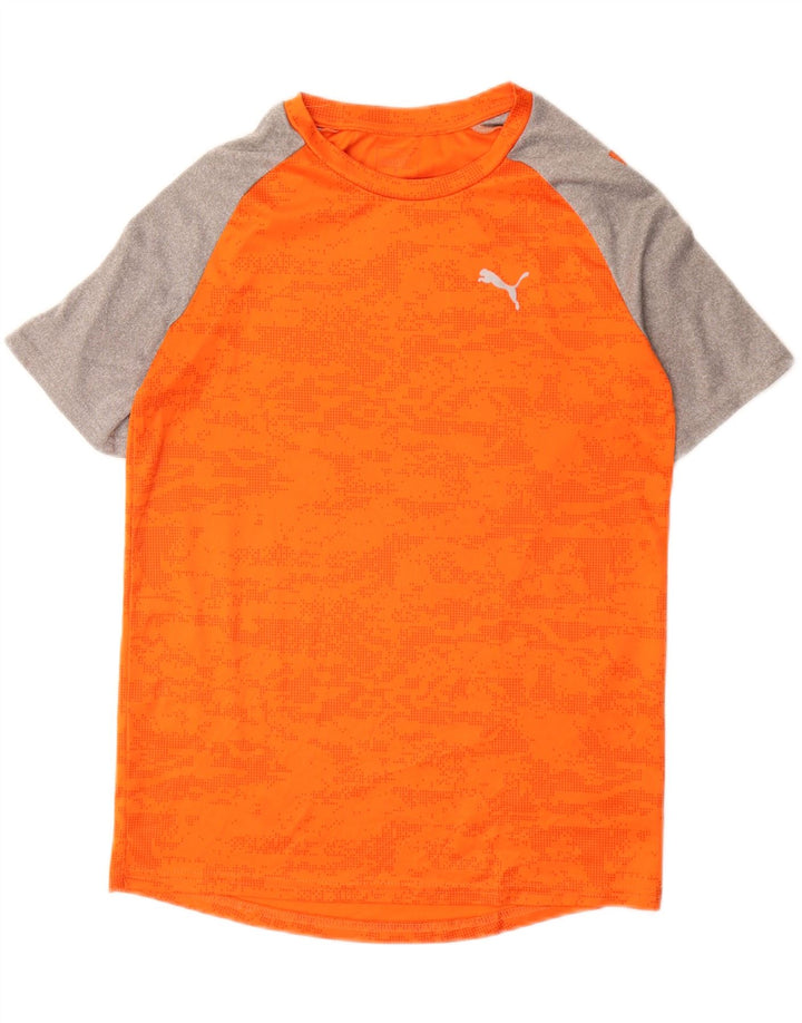 Puma T-Shirt Homme Petit Orange à Pois Polyester