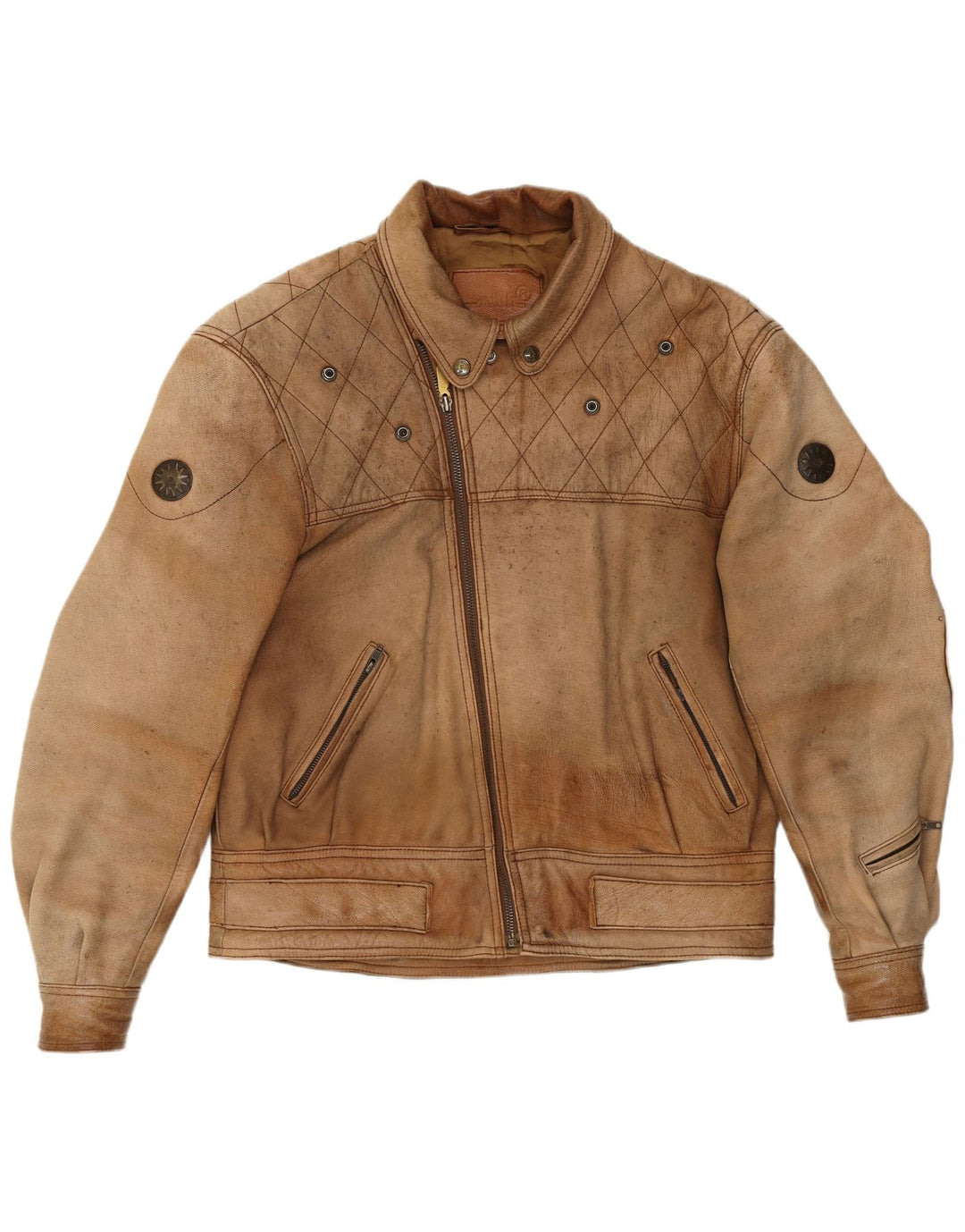 Schuh Veste en cuir pour homme UK 42 XL Cuir marron