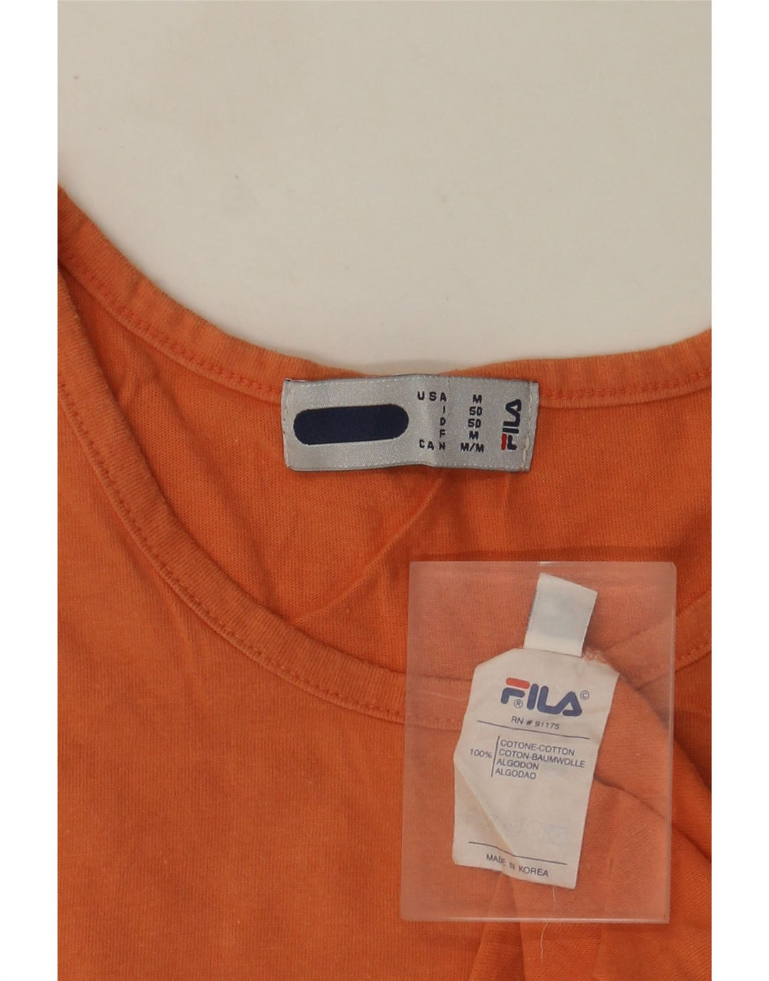 Fila Débardeur Homme IT 50 Coton Orange Moyen