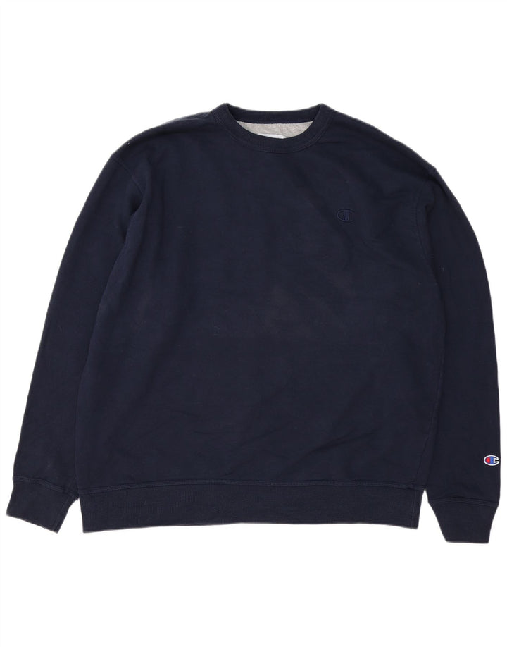CHAMPION Sweat-Shirt Homme XL Bleu Marine Coton