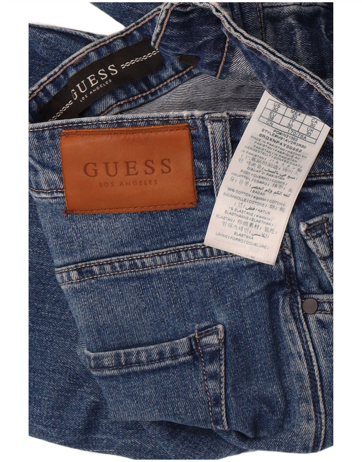 Guess Short en jean régulier W30 pour homme en coton bleu moyen