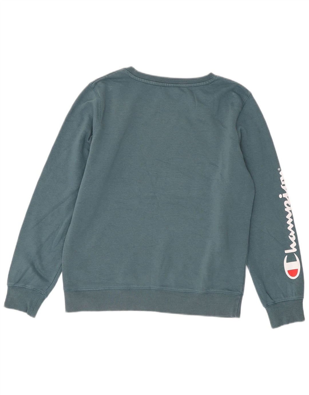 Champion Sweat-shirt graphique pour femme UK 14 Bleu moyen Coton