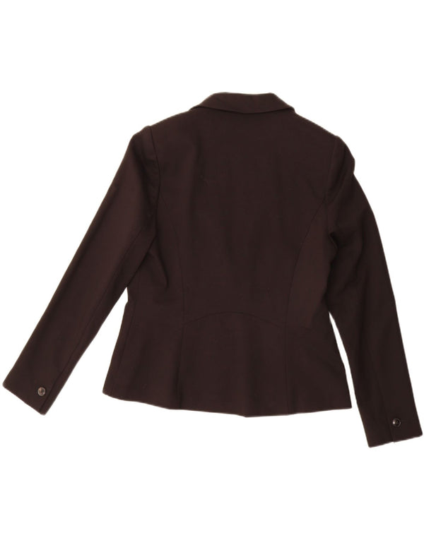 John Lewis Veste blazer à 2 boutons pour femme UK 14 Medium Noir Viscose