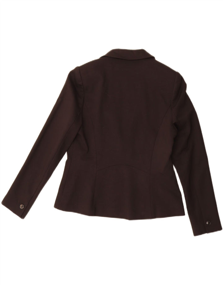 John Lewis Veste blazer à 2 boutons pour femme UK 14 Medium Noir Viscose