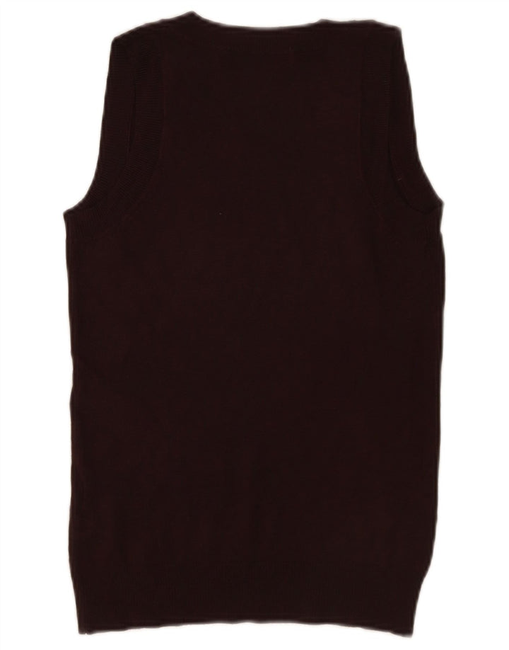 Zara Femme Débardeur UK 10 Small Marron Viscose