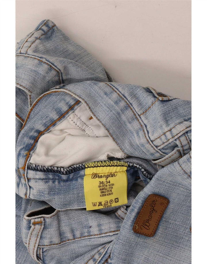 Wrangler Jean Droit Texas Homme W36 L34 Bleu Coton
