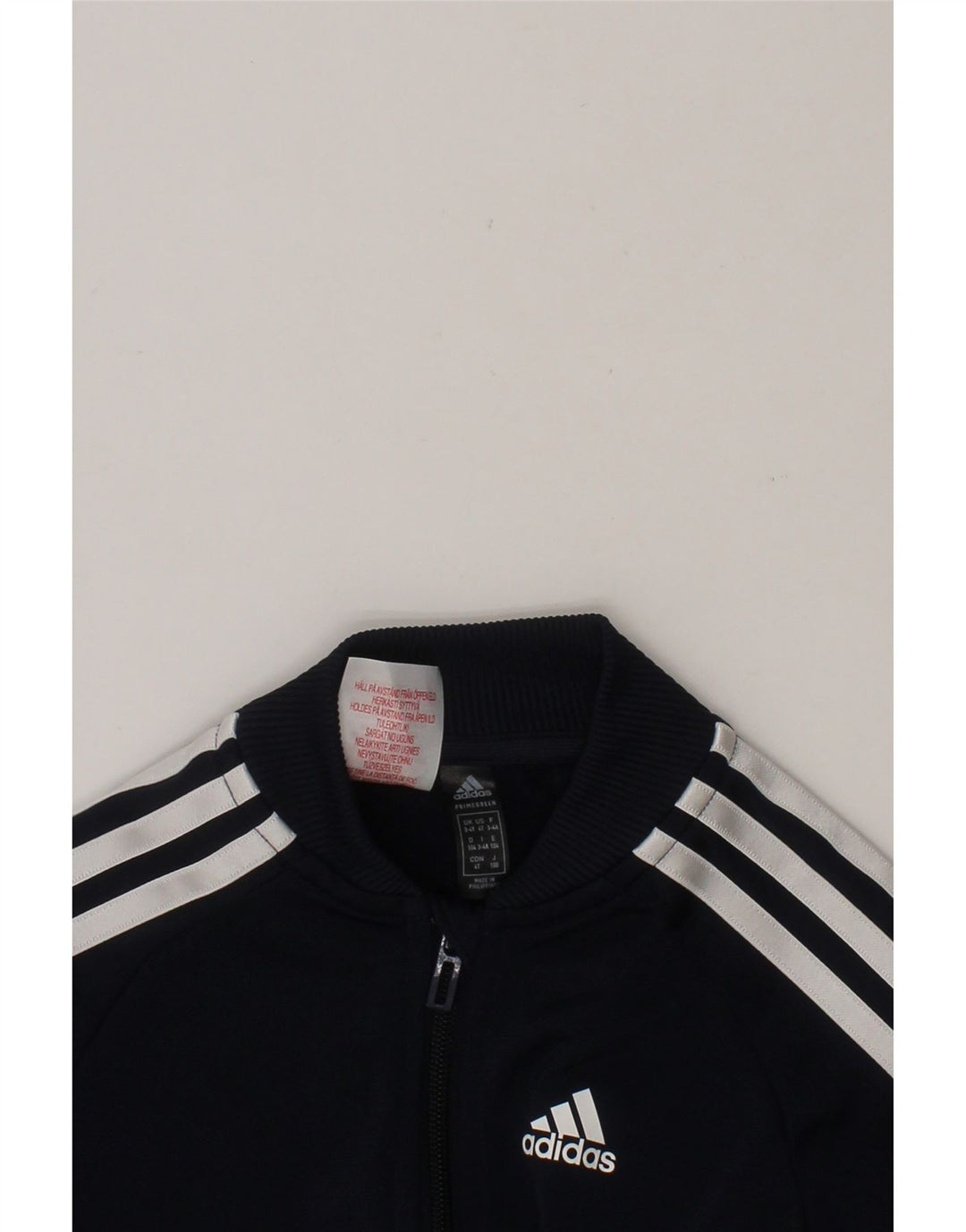 ADIDAS Boys Tracksuit Top Jacket 3-4 Years Navy Blue Polyester Vintage Adidas and Second-Hand Adidas from Messina Hembry 