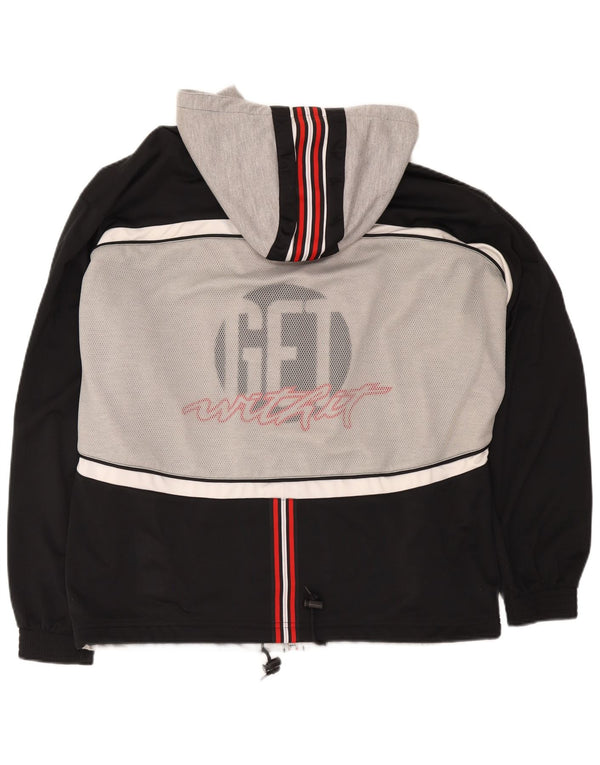 Lotto Pull à capuche zippé graphique pour homme XL Gris Colorblock Polyester
