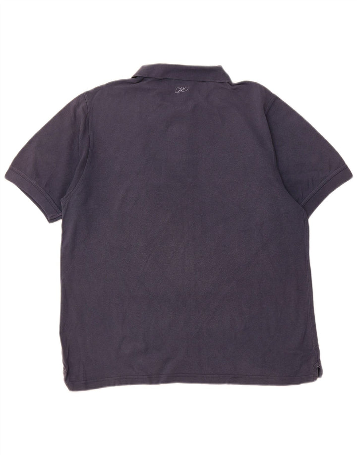 REEBOK Polo Homme Bleu Marine Moyen