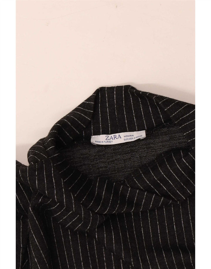 Zara Robe droite pour femme UK 10 Petites rayures noires