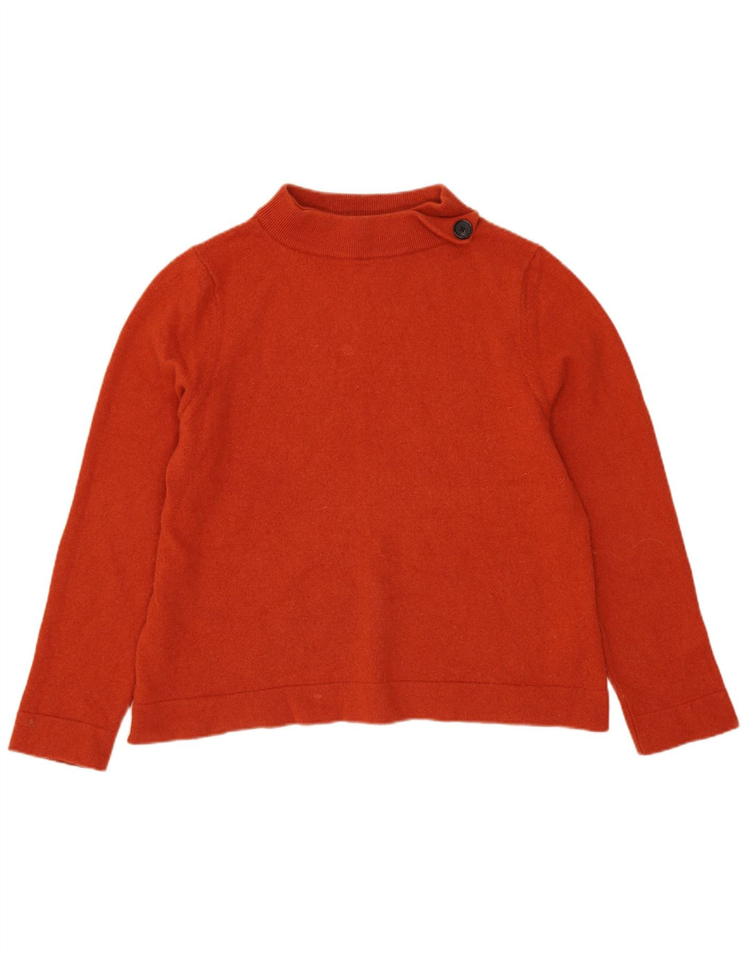 Hobbs Pull court à col roulé pour femme UK 16 Large Orange Laine