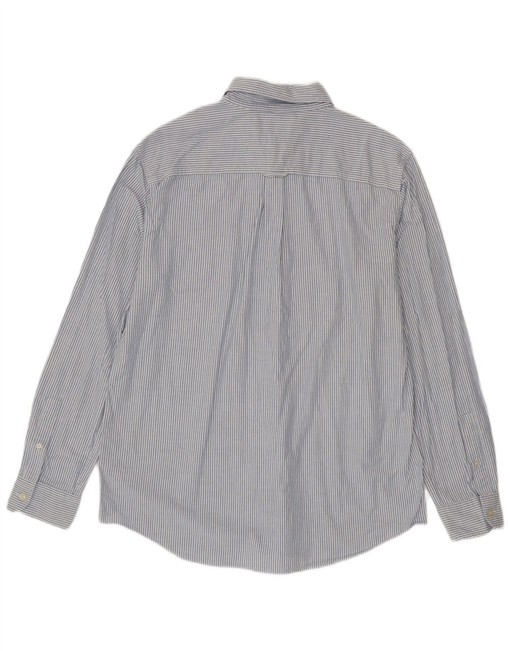 Chaps Chemise Homme Large Bleu Rayure Coton