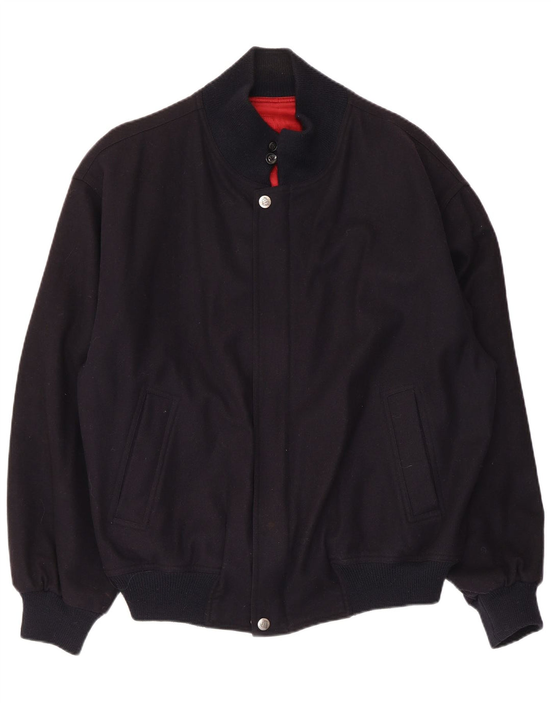 WHITE SAILS Blouson Bomber Homme IT 54 2XL Bleu Marine Laine