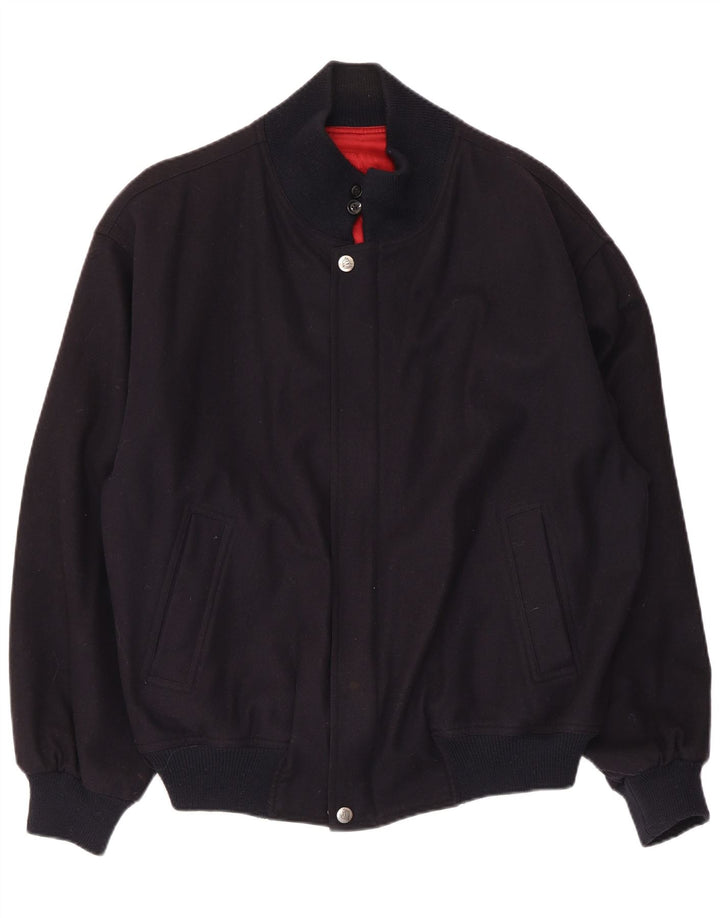 WHITE SAILS Blouson Bomber Homme IT 54 2XL Bleu Marine Laine