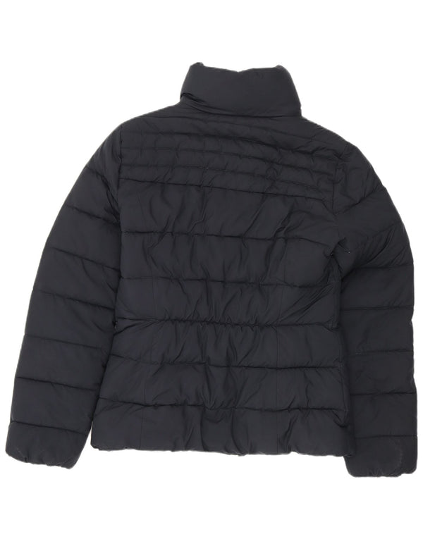 Hollister Veste matelassée Sherpa pour femme UK 10 Small Bleu marine Polyester