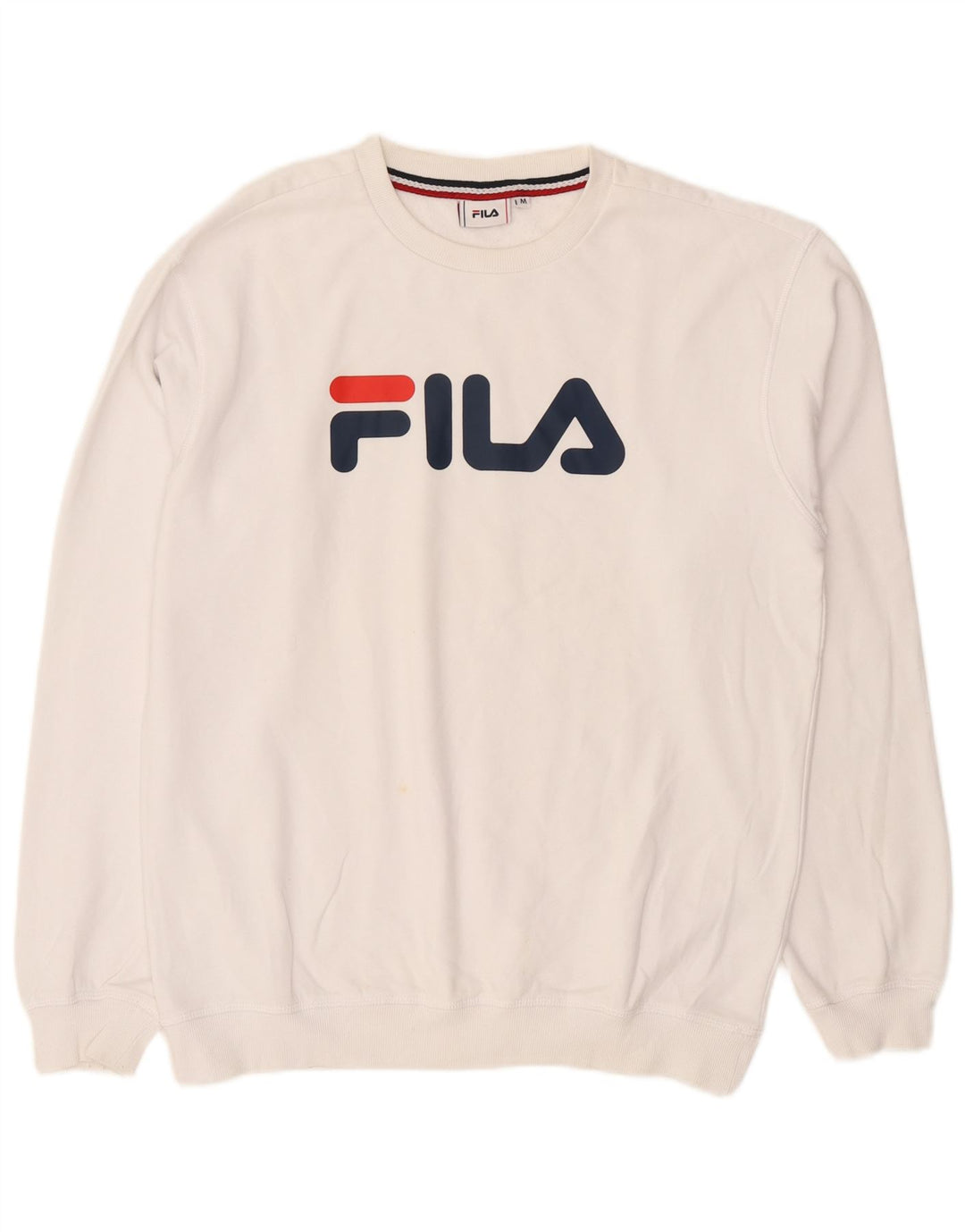 Fila Sweat-Shirt Graphique Homme Blanc Moyen Coton