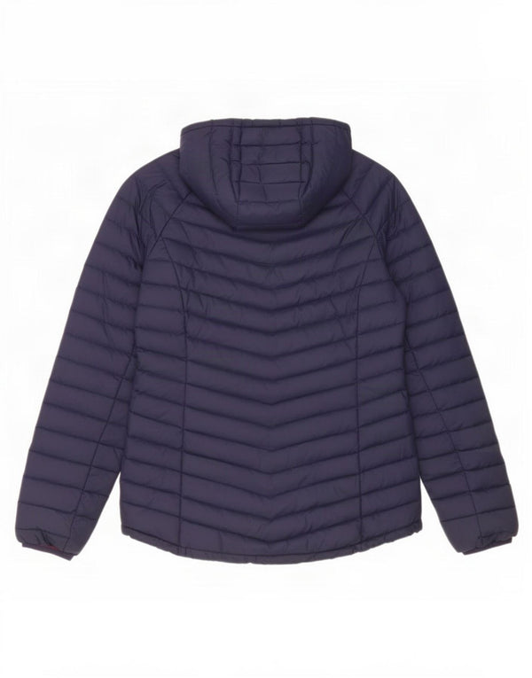 Mountain Warehouse Veste matelassée à capuche pour femme UK 10 Small Bleu marine