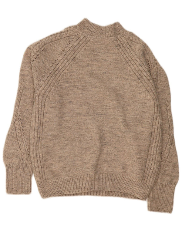 Marks & Spencer Pull col roulé pour femme UK 10 Small Beige