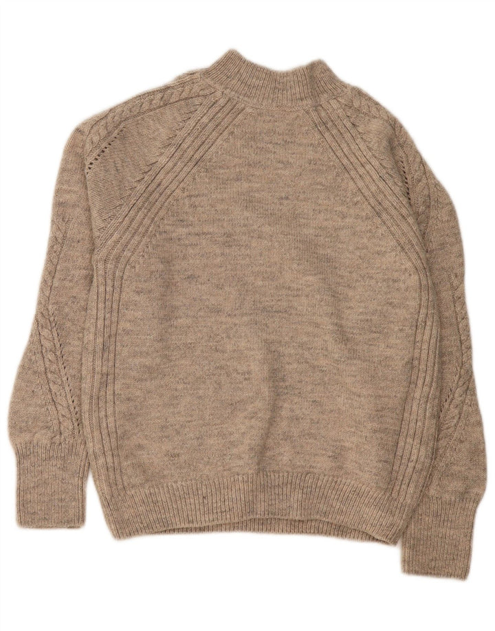 Marks & Spencer Pull col roulé pour femme UK 10 Small Beige