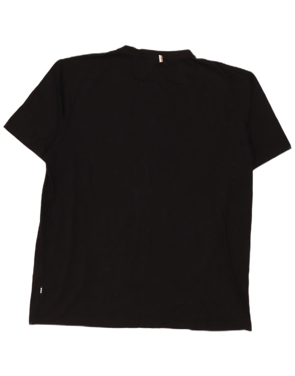 Hugo Boss Hommes Slim Fit T-Shirt Top Grand Noir Coton