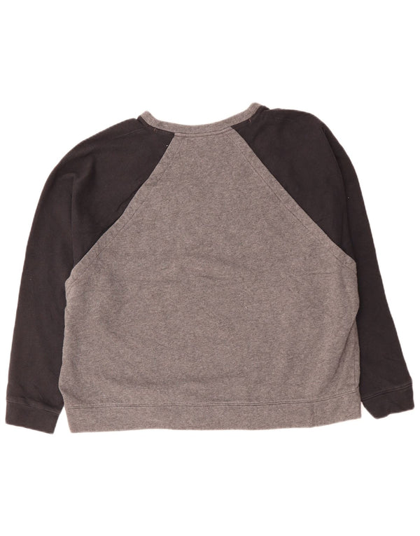 UNDER ARMOUR Sweat-shirt surdimensionné pour femme UK 18 XL Gris Colorblock