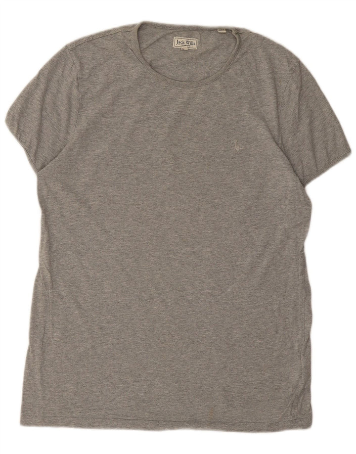 Jack Wills T-Shirt Homme Gris Moyen Moucheté Coton