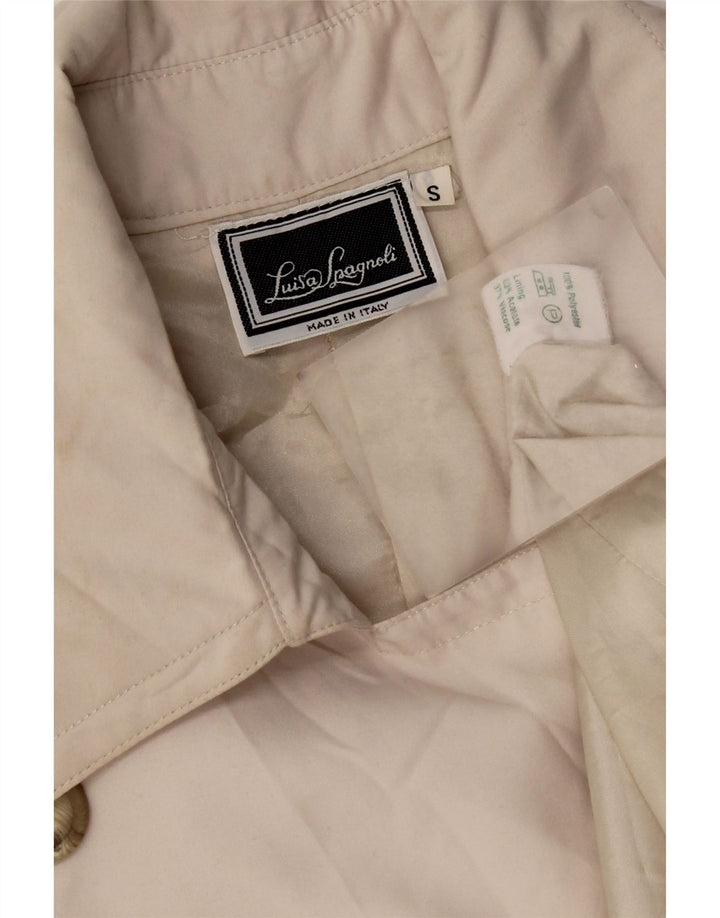 Luisa Spagnoli Trench Femme UK 10 Petit Beige Polyester