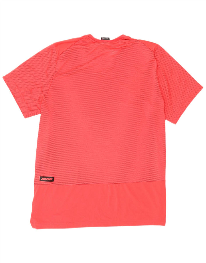 Nike Hommes Dri Fit Standard Graphic T-Shirt Haut Large Rouge Polyester